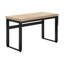 Bureau d'ordinateur, bureau personnel, debout, réglable, L 48 po, travail, ordinateur portable, métal stratifié naturel, contemporain, moderne
