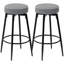 HOMCOM 360 Degree Swivel Bar Stools Set of 2 with Footrest 69 cm Tall-205694326