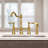 Brass Heritage Bridge Kitchen Faucet with Side Spray 2 Handles-64528539