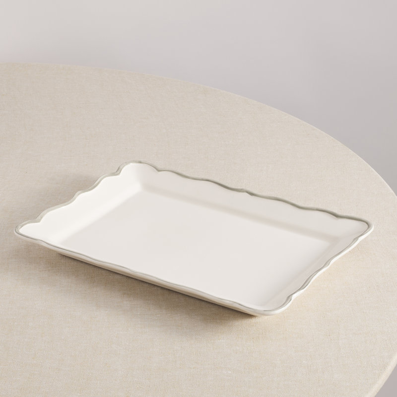 Sylvia Oval Platter 15,5'', Rectangle 11" W x 15.4" L