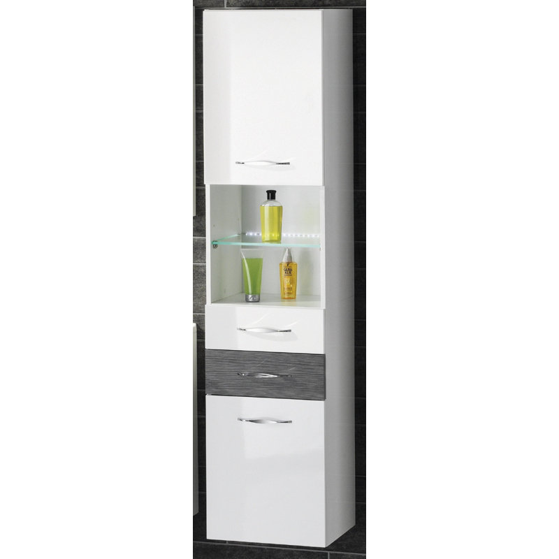 Sceno Linen Cabinet, Anthracite pine