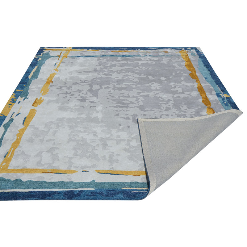 Area Rug in Silver