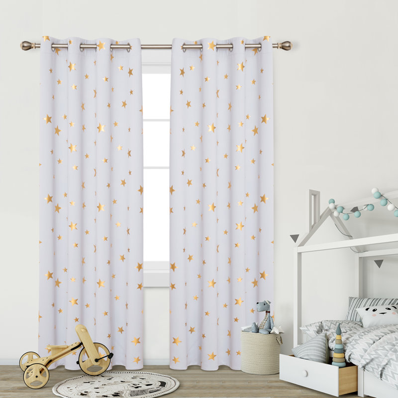 Marcela Eyelet Room Darkening Thermal Curtain, Width 168 x Drop 183 cm, Greyish White