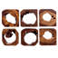 Handmade Rustic Abstract Wall Decor on Solid Wood