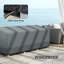 Housses pour meubles de patio imperméables 600D, 75 po x 28,3 po x 29,9 po, gris