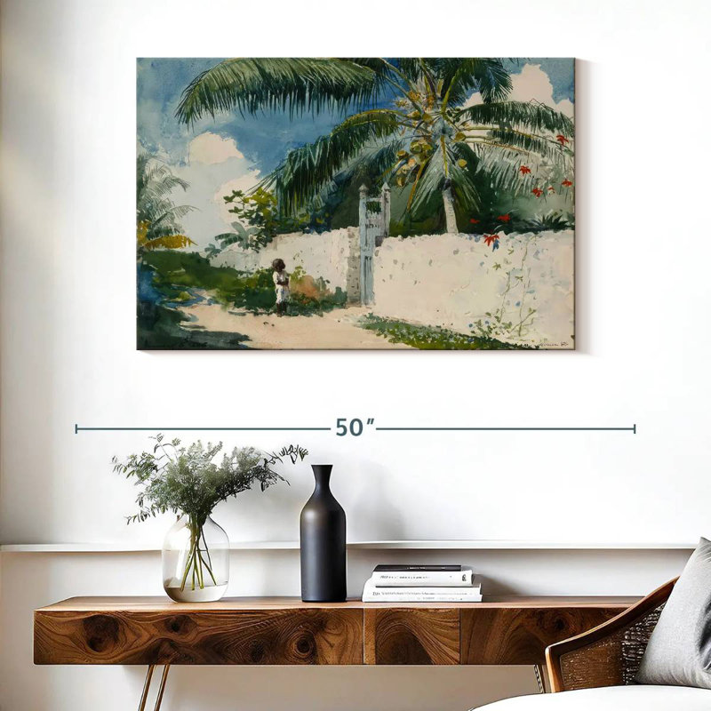 Nicci un jardin à Nassau, H 26 po x l 39 po