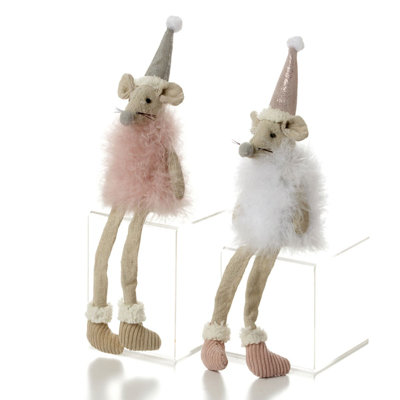 Souris de fête assise
