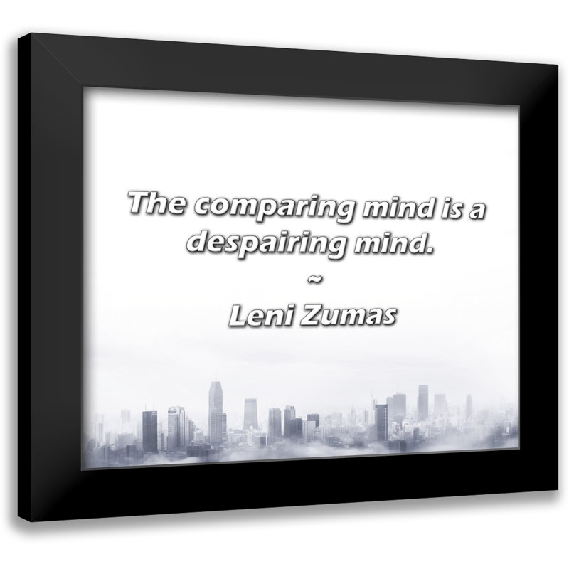 Leni Zumas citation: L'esprit de comparaison est un esprit de détresse.