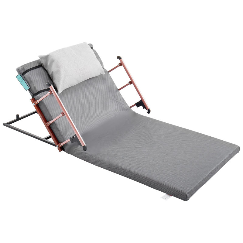 Dossier de levage électrique pour lit, capacité de 300 lb, dossier de lit de levage réglable de 4 à 68 °, avec garde-corps et appui-tête, lavable à la machine, aide aux femmes enceintes handicapées