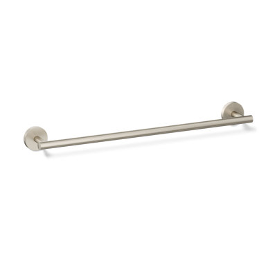 Elate Wall Mounted Round Towel Bar, Metal Wall-Mounted Towel Holder