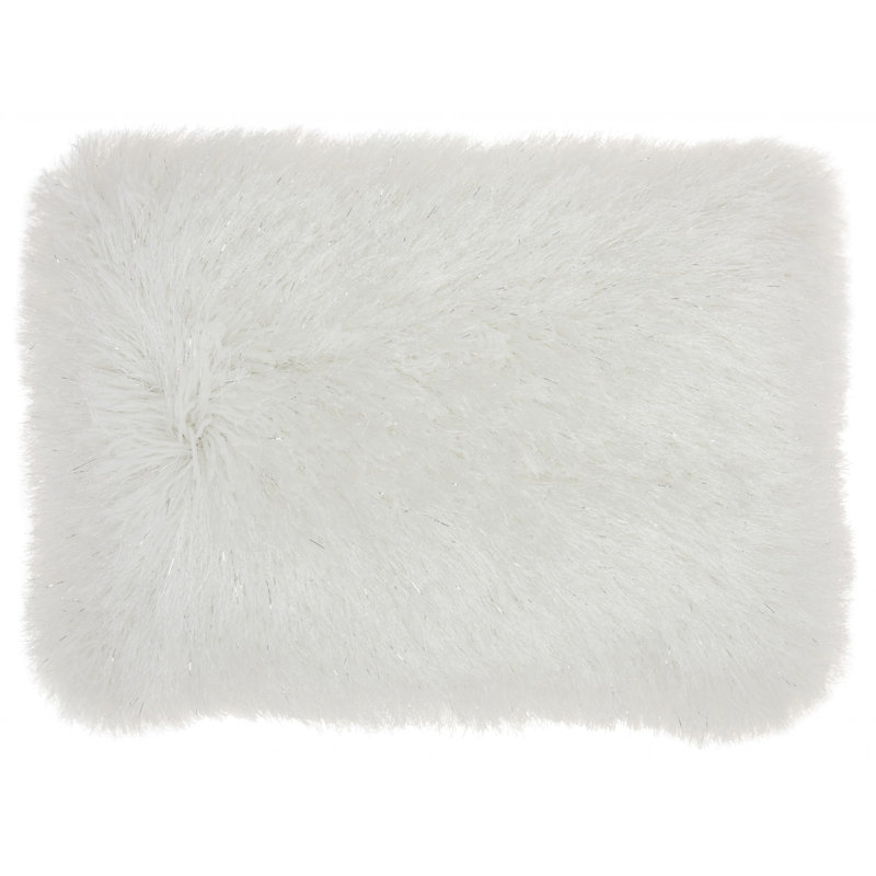  Pillow Cover and Insert, White, 14" H x 20" W x 2" D