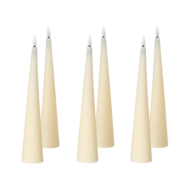 Decorative Accent Candle, White