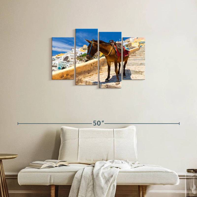 «Brampt Donkey» à Santorin, H 22 po x l 36 po