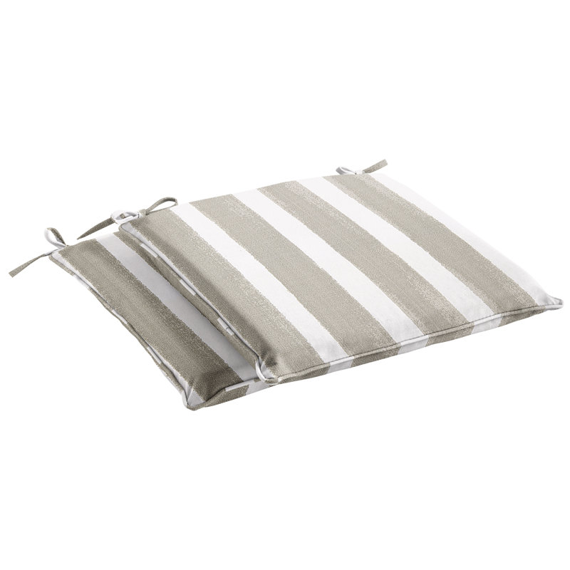 Outdoor 2'' Dining Chair Chair Pad, 17" W  x 19" D