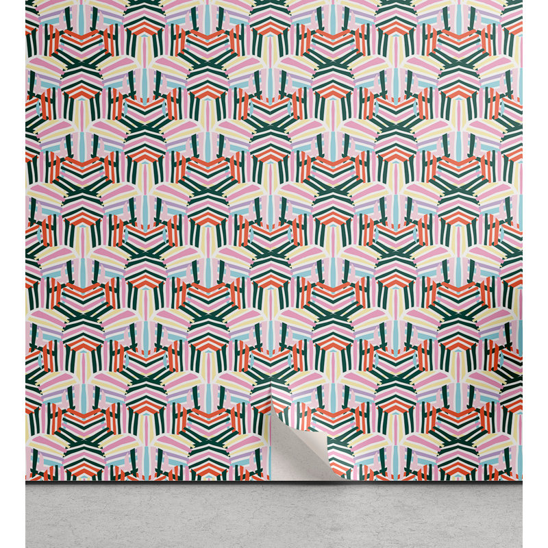Rouleau de papier peint adhésif Causseaux, L 13 po x L 36 po