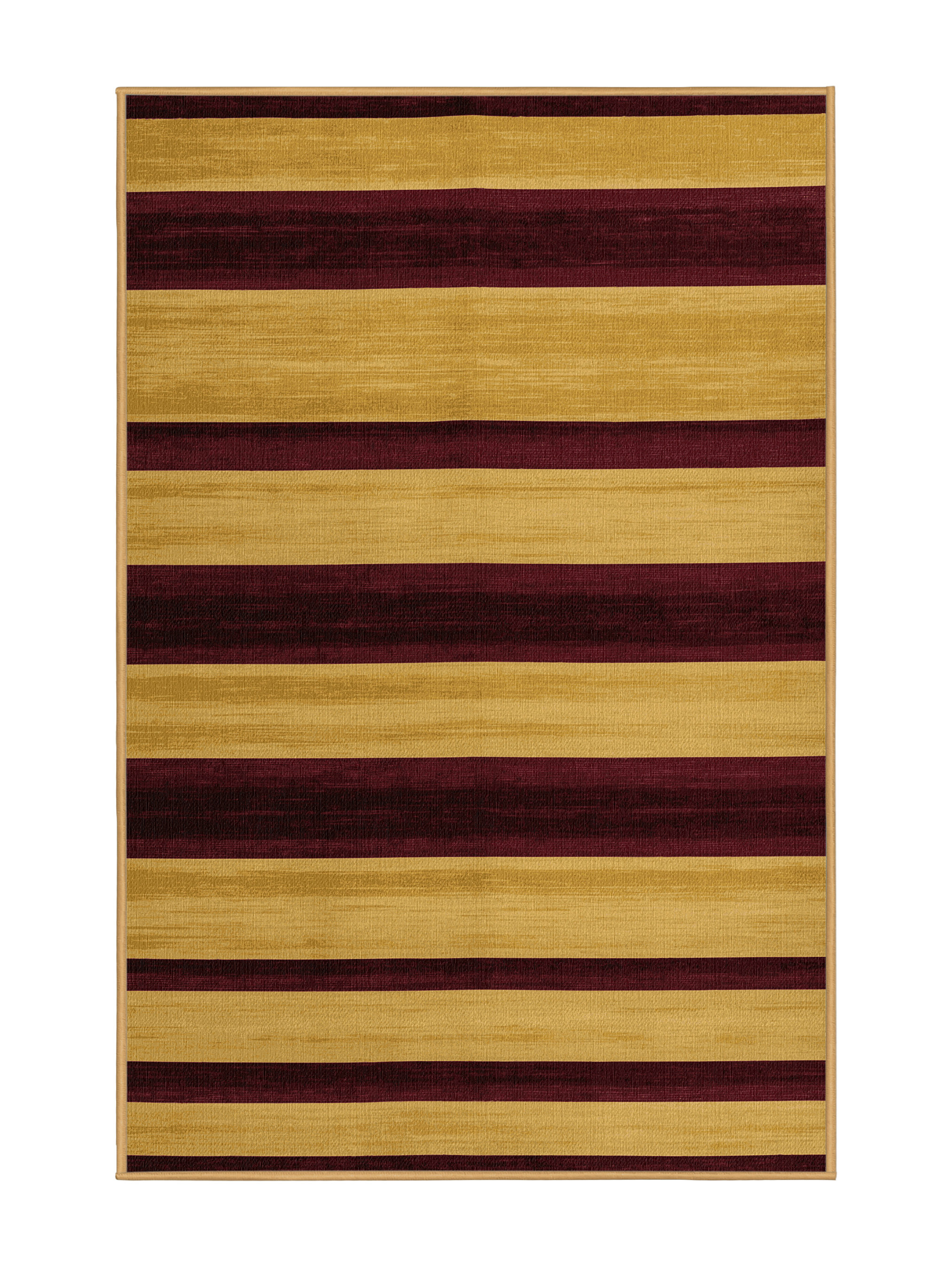 Longshore Tides Machine Washable Horizontal Stripes Brown Area Rug ...