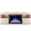Meuble télé moderne pour téléviseur de 65 po ou moins, foyer électrique, 5 100 BTU, flamme DEL multicolore, télécommande et minuterie-1317168466