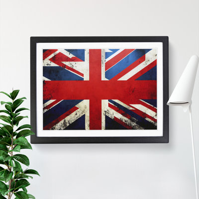 XH1022-6701X Painted Union Jack Flag Vol.4 1 Piece Single Picture Frame Painting