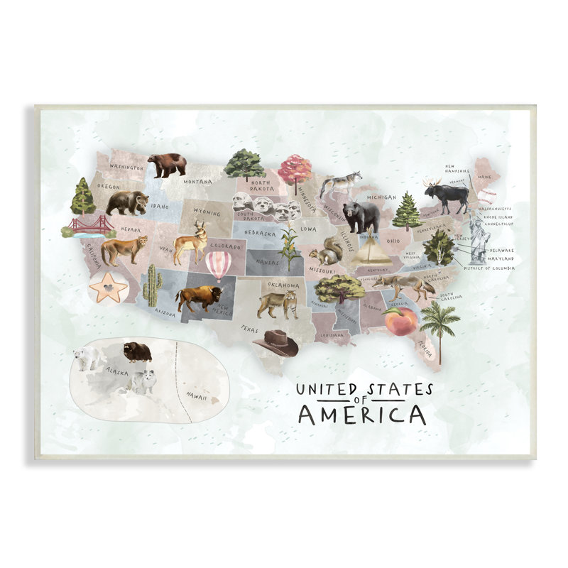"Ca-588", États-Unis, illustrations de Ziwei-impression, H 10 po x l 15 po x P 0,5 po, Plaque en bois
