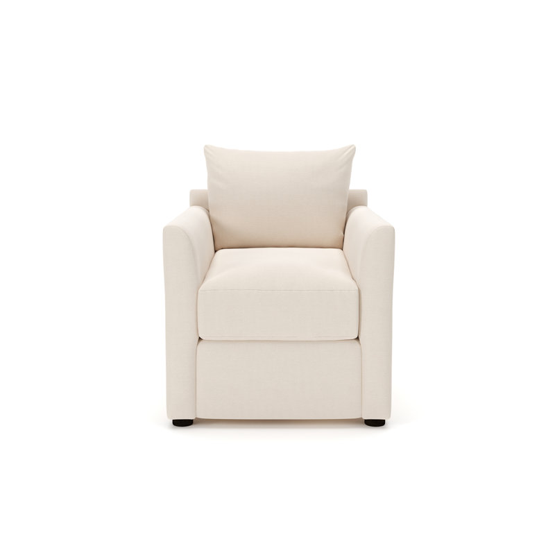 Fauteuil d'appoint rembourré Cecelia, Toile