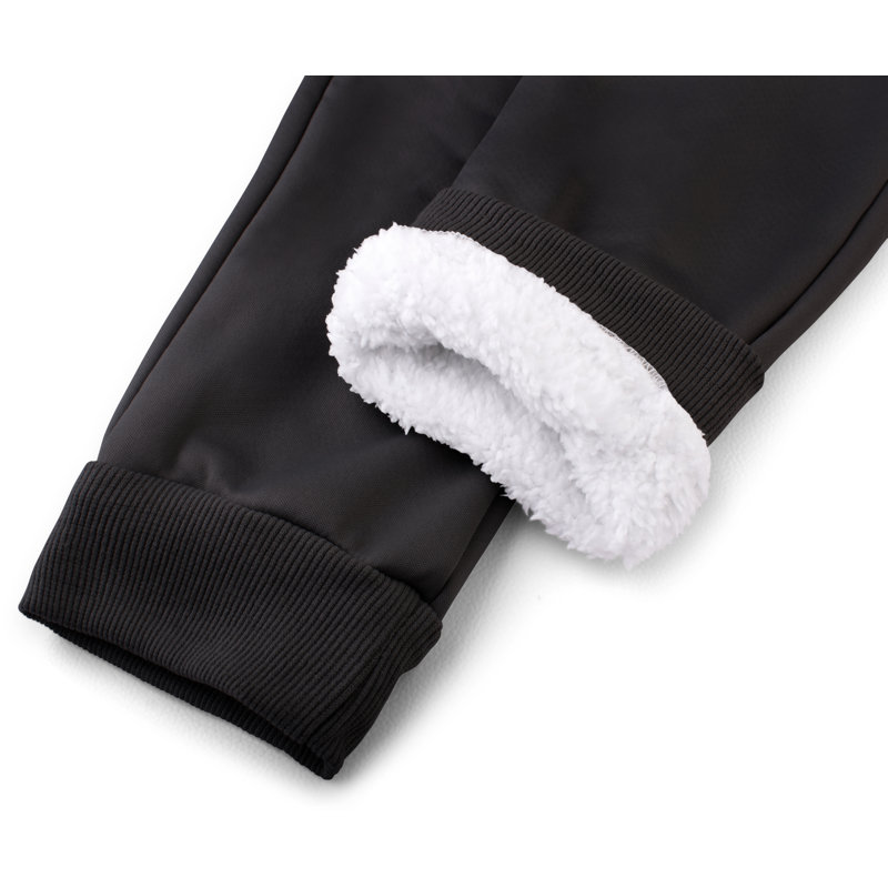 Farsiris Comforting Loungewear Sherpa Lined Joggers, W38 x L92cm, Dark Charcoal
