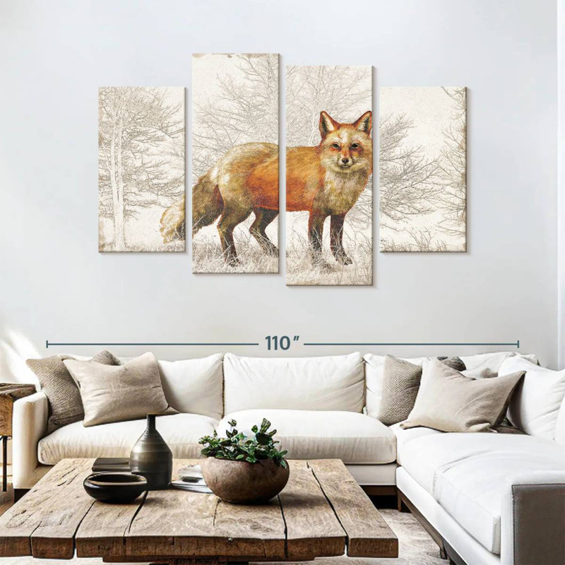 Brampt White Christmas Lodge III, 54" H x 84" W