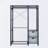 Acacia Wood Garment Racks With Shelves 2 Wicker Drawers And 4 Hooks Heavy Duty Closet Organizer For Hanging Clothes, Freestanding Closet Wardrobe Rack-262789404