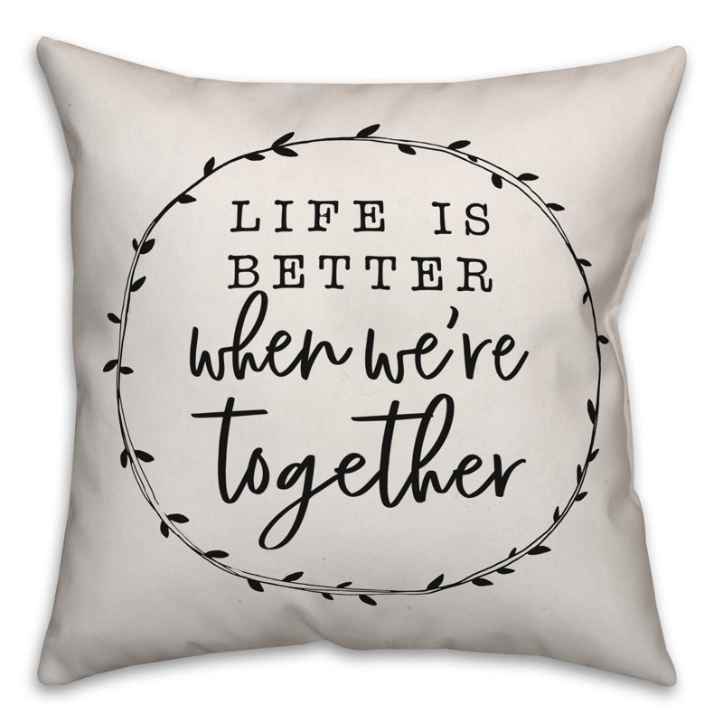 Gingham Reversible Throw Pillow