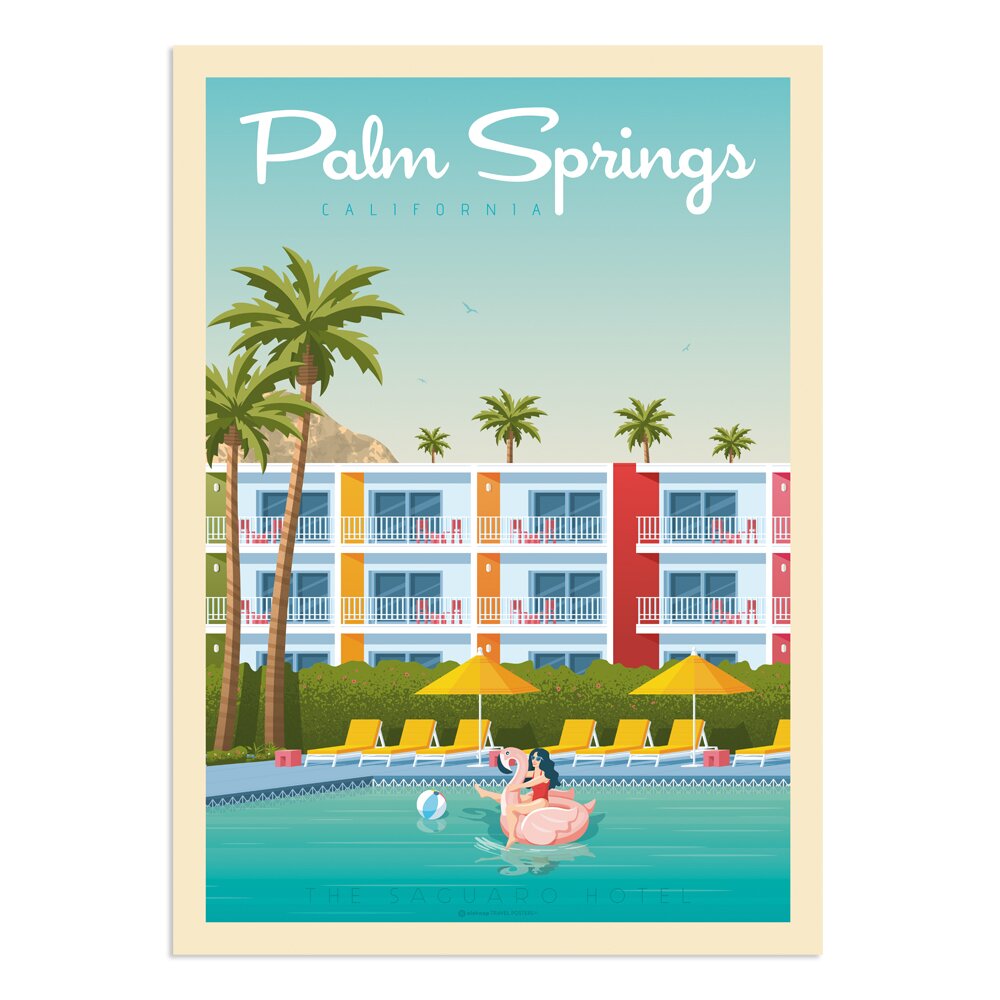 Poster Palm Springs Saguaro Hotel