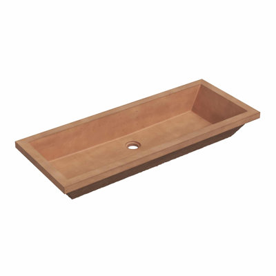 Arcata 36" Undermount Concrete Trough Bathroom Sink