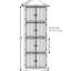 Armoire 8 portes en chêne pour différentes pièces - Solution de rangement spacieuse pour grande salle de bain, salon, garde-manger