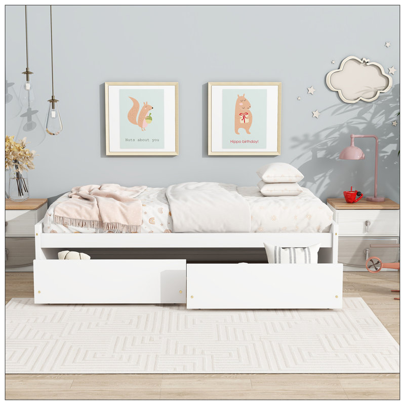 Lit pour chambre à coucher, Blanc