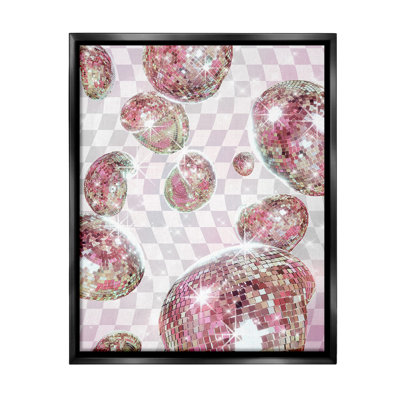 «Pastel Disco Ball Motif Floater Frame» par Ziwei Li sur toile