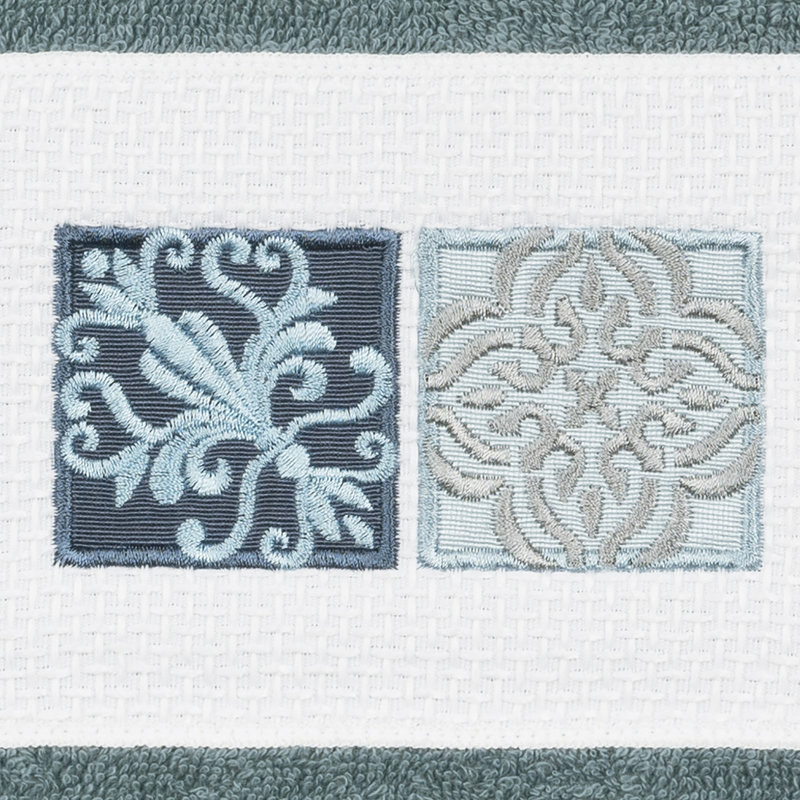 Vivian 3 Piece Turkish Cotton Towel Set, Teal