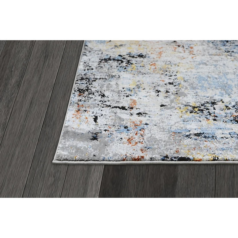 Tapis rectangulaire Gianno 5 pi x 7 pi avec envers antidérapant