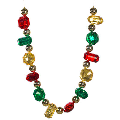  6' Red Jewel Garland.