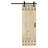 84'' Solid Wood Paneled Matte without Installation Hardware Kit Barn Door-69966380-69966382