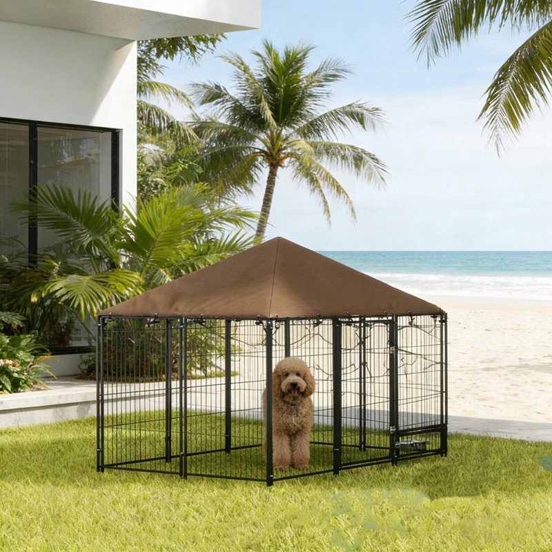 Chenil pour animaux, enclos pour chiots, parc extérieur