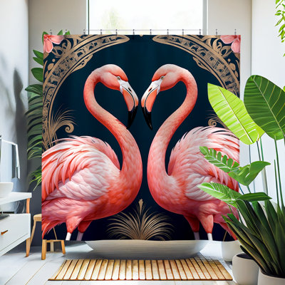 Rideau de douche Toulon Flamingo