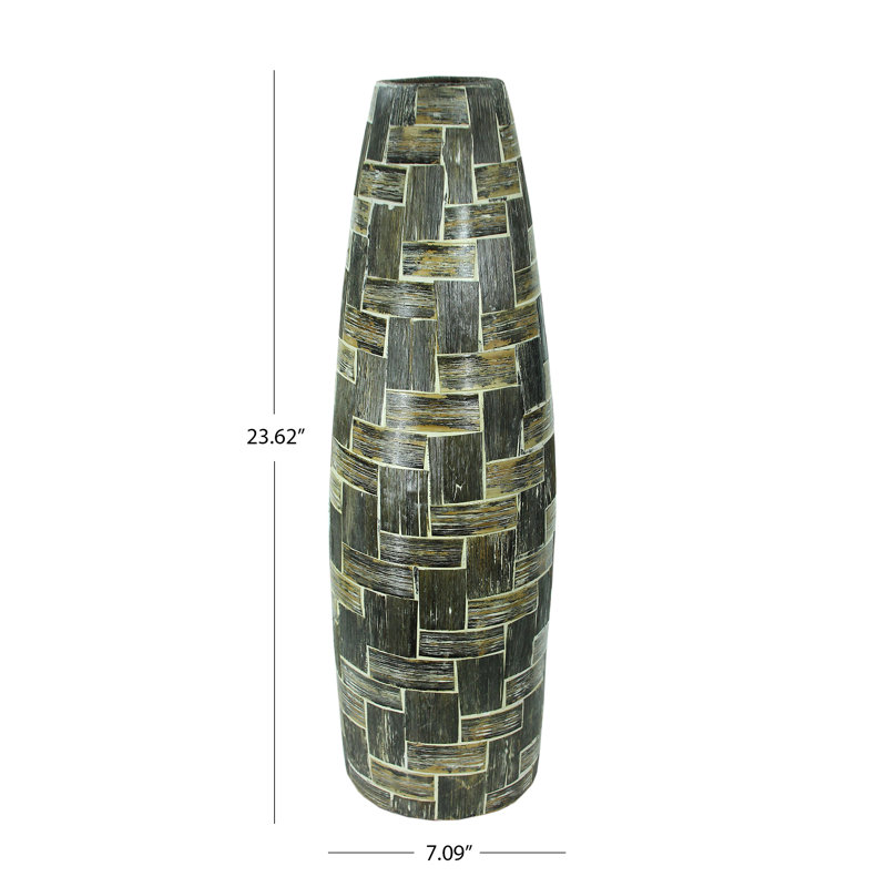 vase de sol terre cuite Tereasa, H 23,62 x l 7,09 x P 7,09