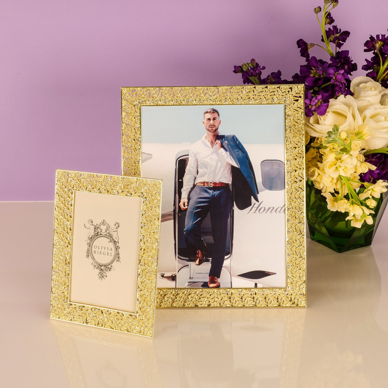 Florence Metal Picture Frame, Gold, 5" x 7"