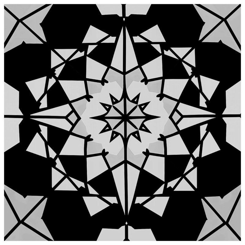 Black White Geometric Pattern Double Sided Throw Pillows, 16 x 16 inches
