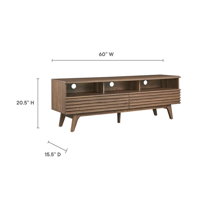 Modway Render 60" TV Stand, Walnut