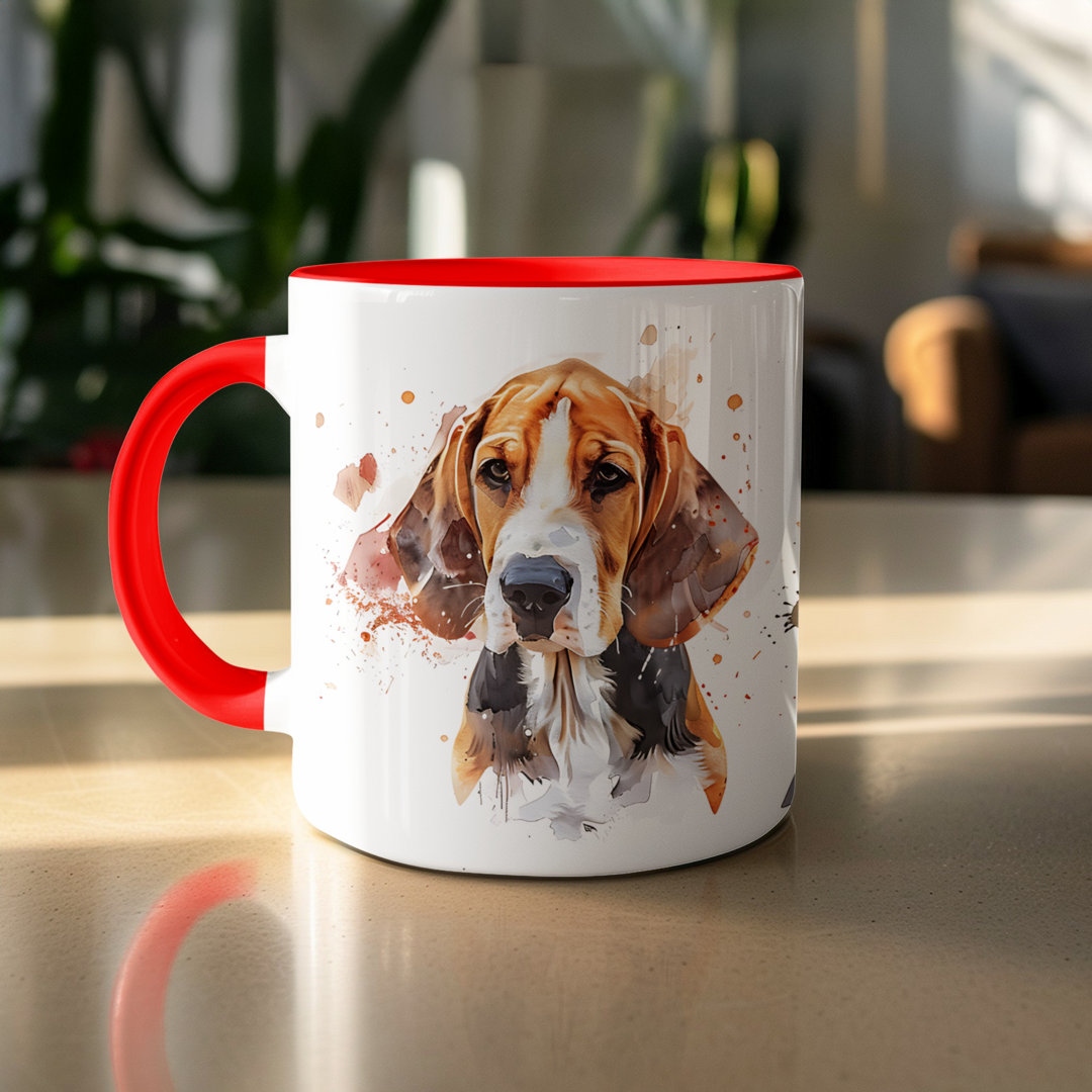 Watercolor Puppy Design 11oz Coffee Mug