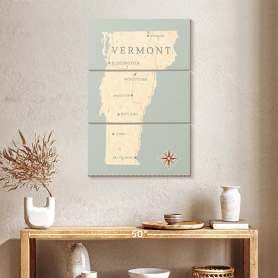 Aliaz State Map Of Vermont