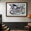 Crâne de chèvre, bouteille et chandelle, 1952 - Pablo Picasso - Reproduction encadrée sur mesure-970382902-970382906-970382908