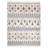 Rectangle Wagar Geometric Handmade Area Rug in Ivory/Black/Orange-52770425