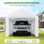 Auvent pour voiture 10 pi x 20 pi avec structure en acier thermolaqué-100475886