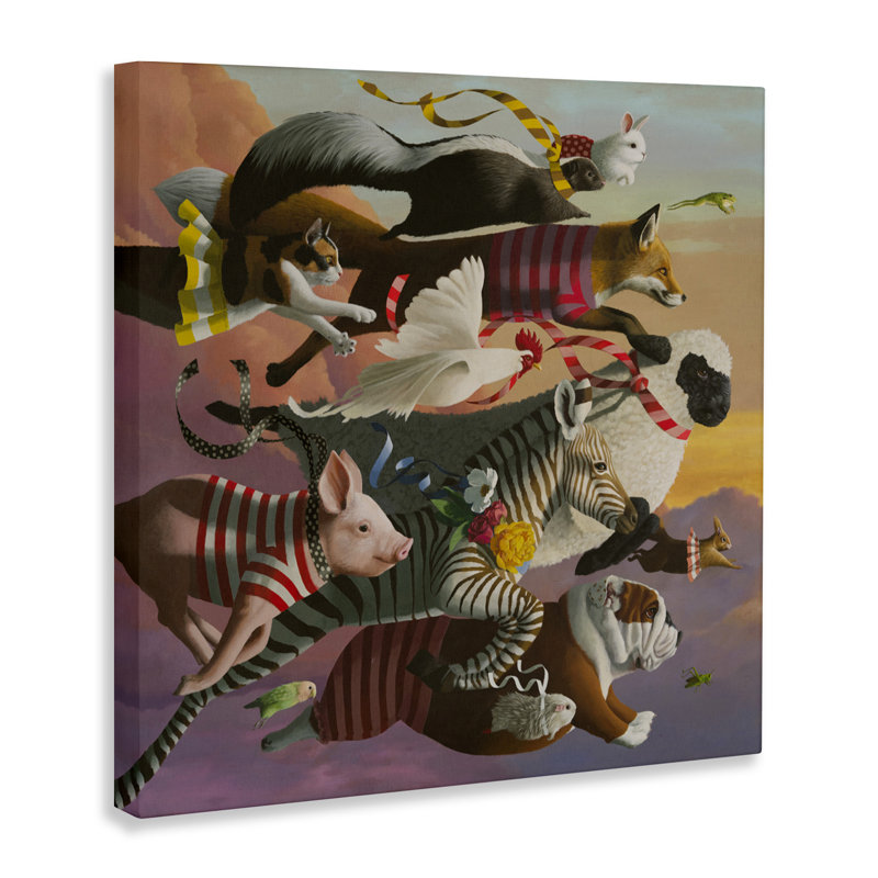 Thick As Thieves Animals Canvas, design by Heather Gauthier