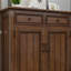 Banc de rangement en bois manufacturé noyer massif